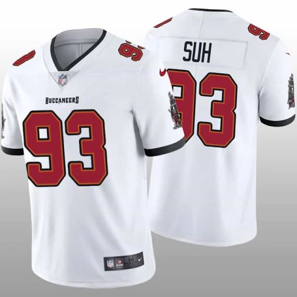 Men Tampa Bay Buccaneers #93 Ndamukong Suh Nike White Vapor Limited NFL Jersey->tampa bay buccaneers->NFL Jersey